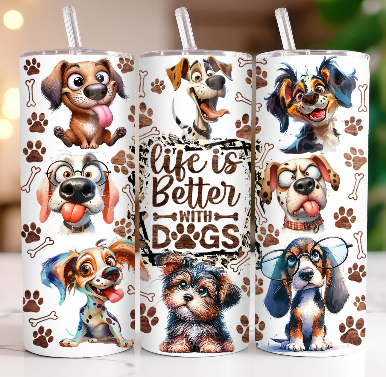 20oz Tumbler - DOGS2