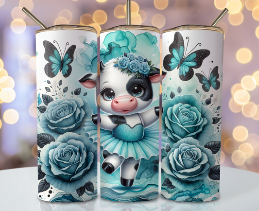 20oz tumbler - Dancing cow