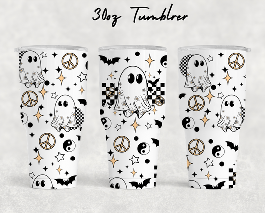 30oz NEW Tumblers - Floral ghost