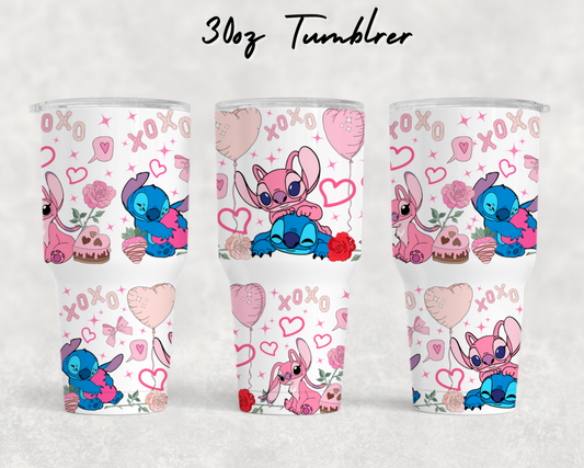 30oz NEW Tumblers - Cute pink friends