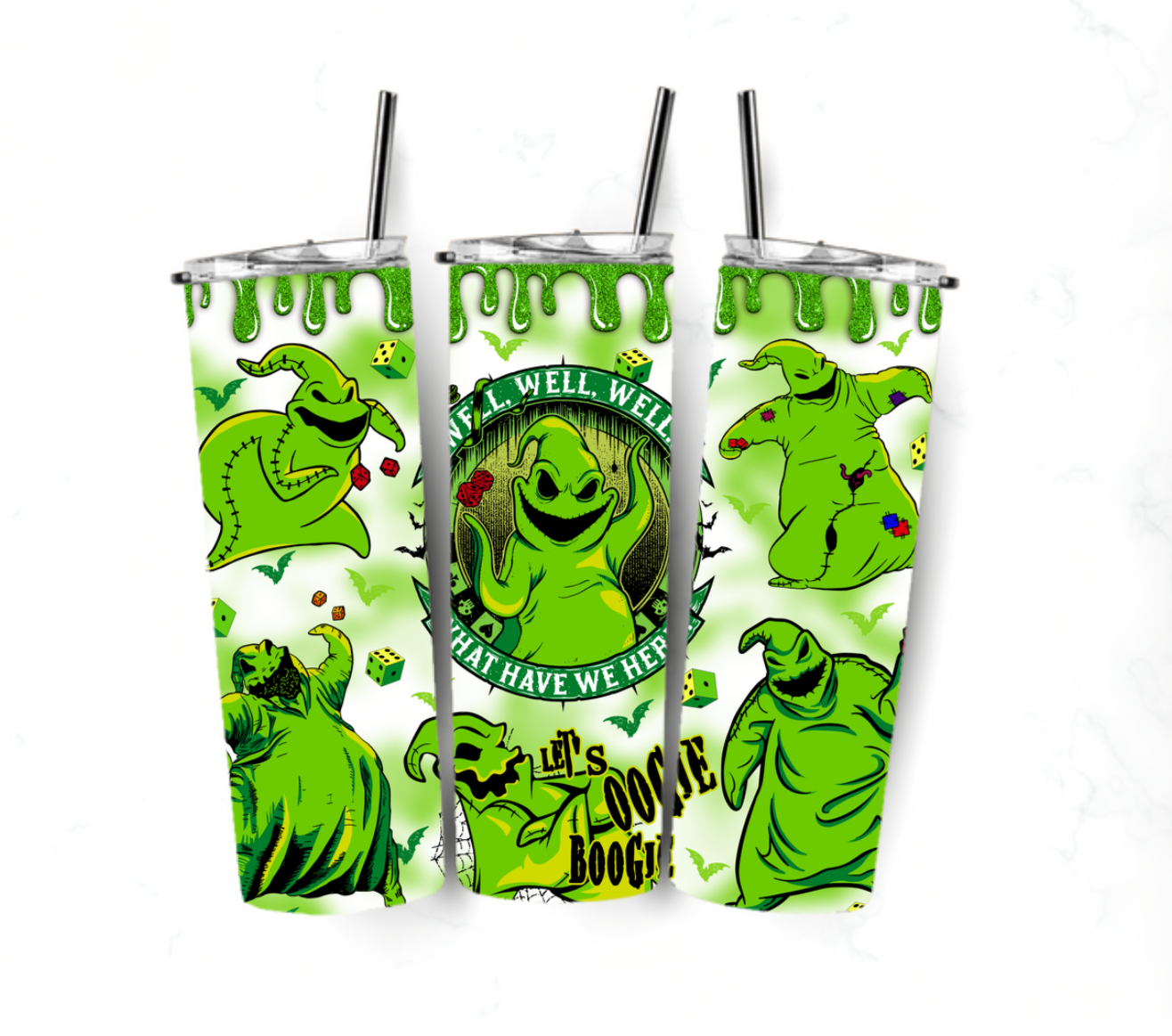 Spooky season 20oz tumbler - Spooky green man