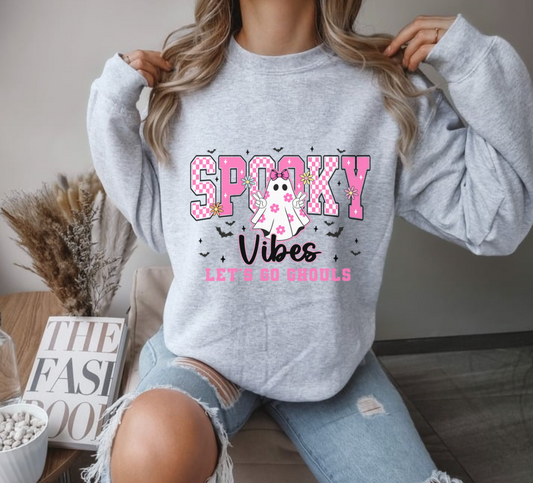 Spooky season - Sports grey - PINK Spooky vibes