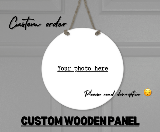 Wooden round hanging panels - CUSTOME ORDER