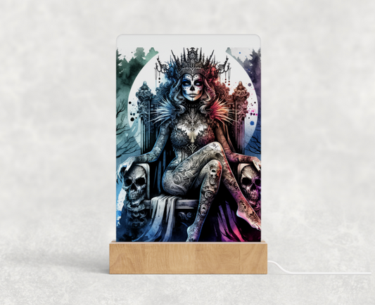 LED acrylic light stand - Gothic queen