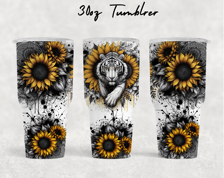 30oz NEW Tumblers - Majestic tiger