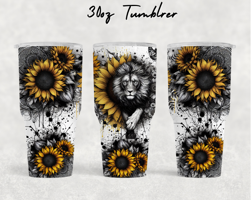 30oz NEW Tumblers - Majestic lion