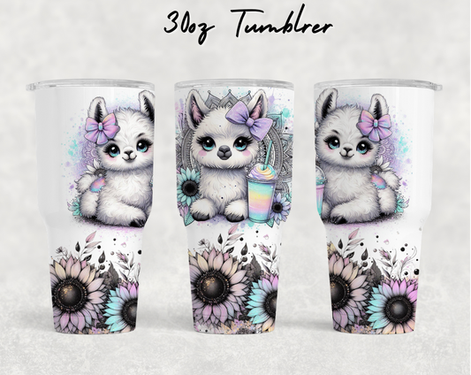 30oz NEW Tumblers - Cute llama