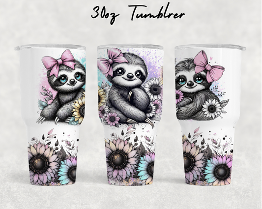 30oz NEW Tumblers - Cute sloths