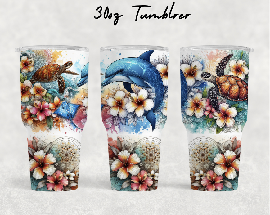 30oz NEW Tumblers - Dolphin