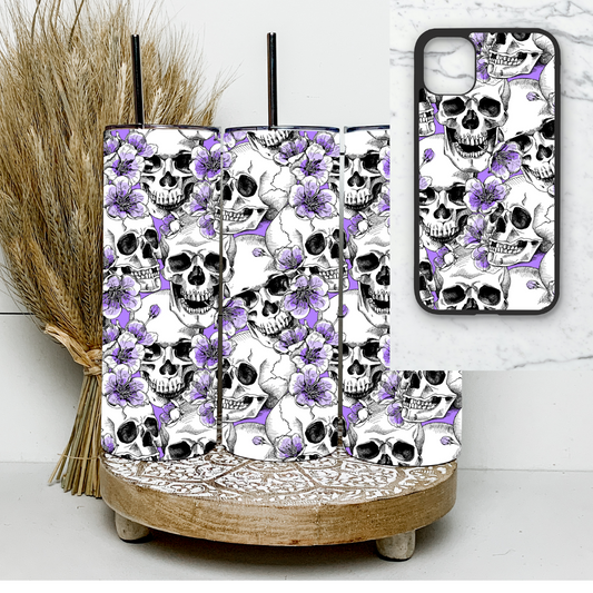 FULL BUNDLE! -Purple floral skulls