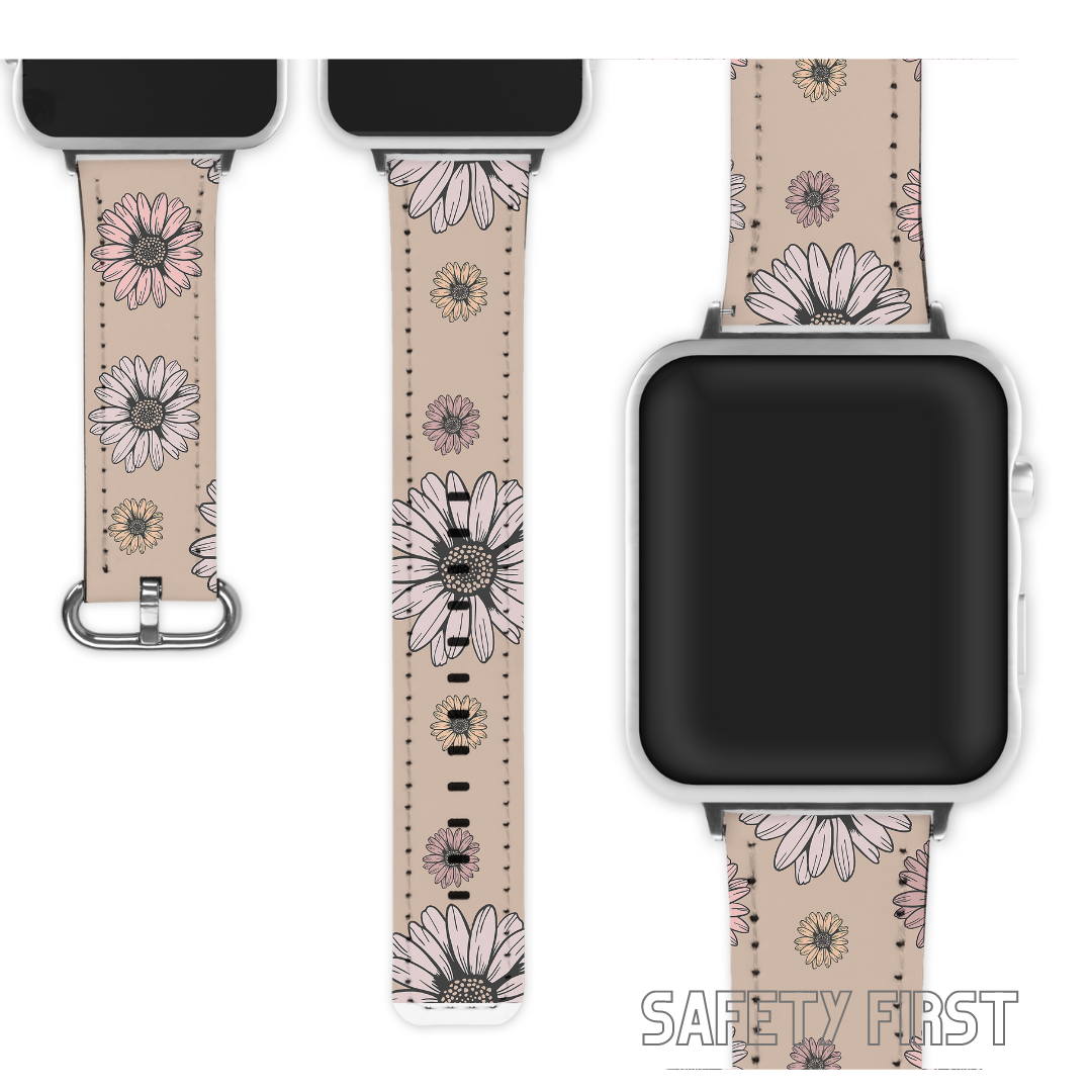 Nude daisies Apple watch wristband