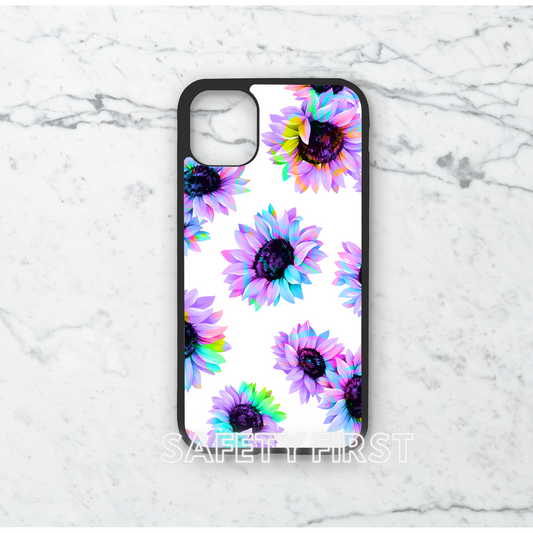 Phone case only!! Rainbow sunflowers