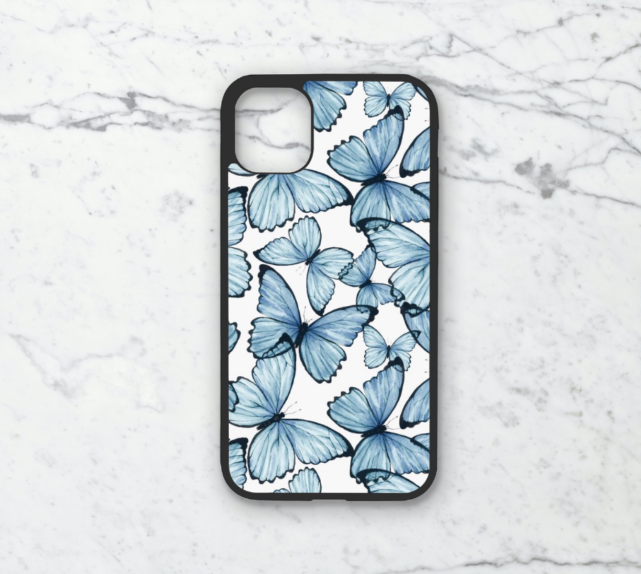 Phone case only!! Blue butterflies